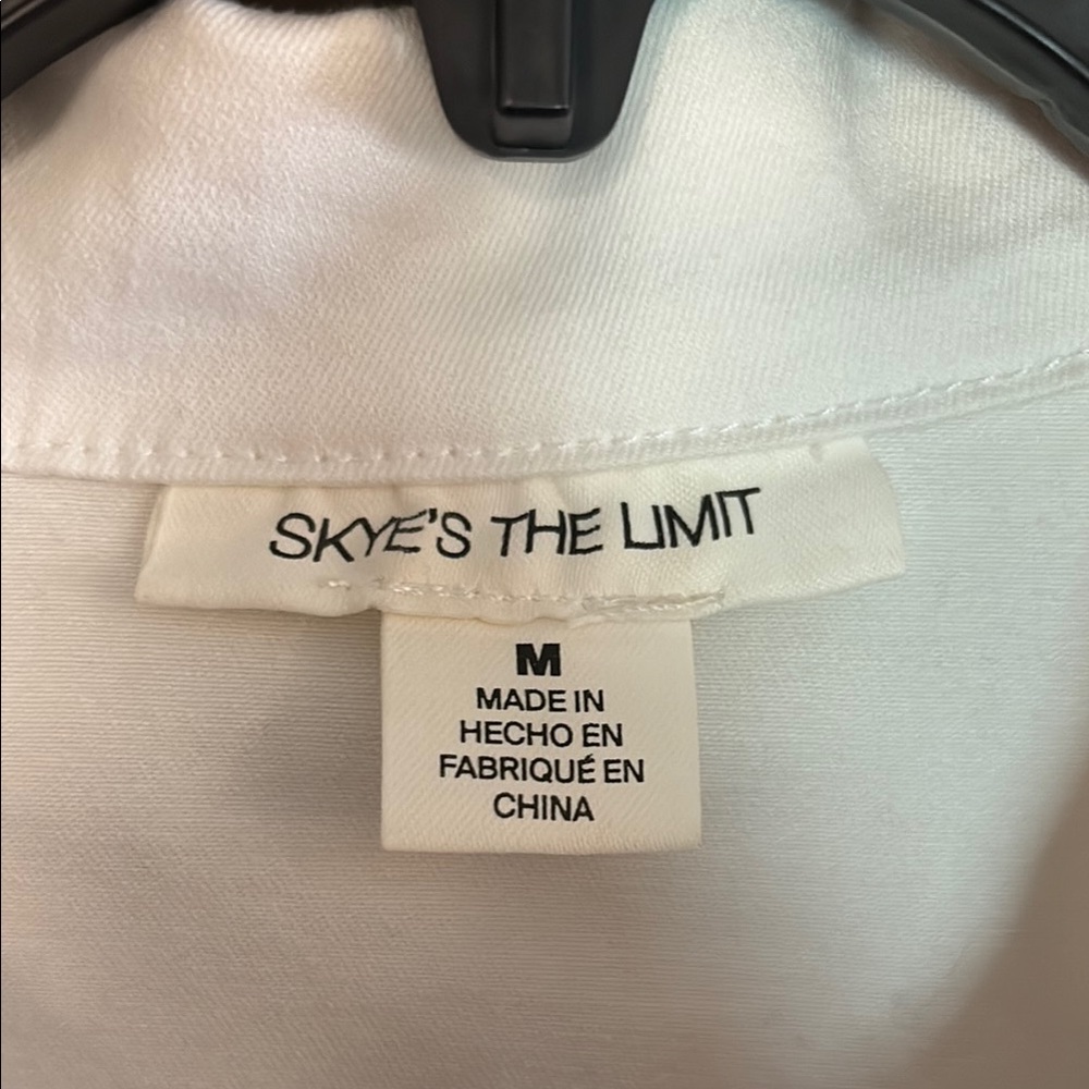 Women's White Denim Jacket - Picture 3 of 8